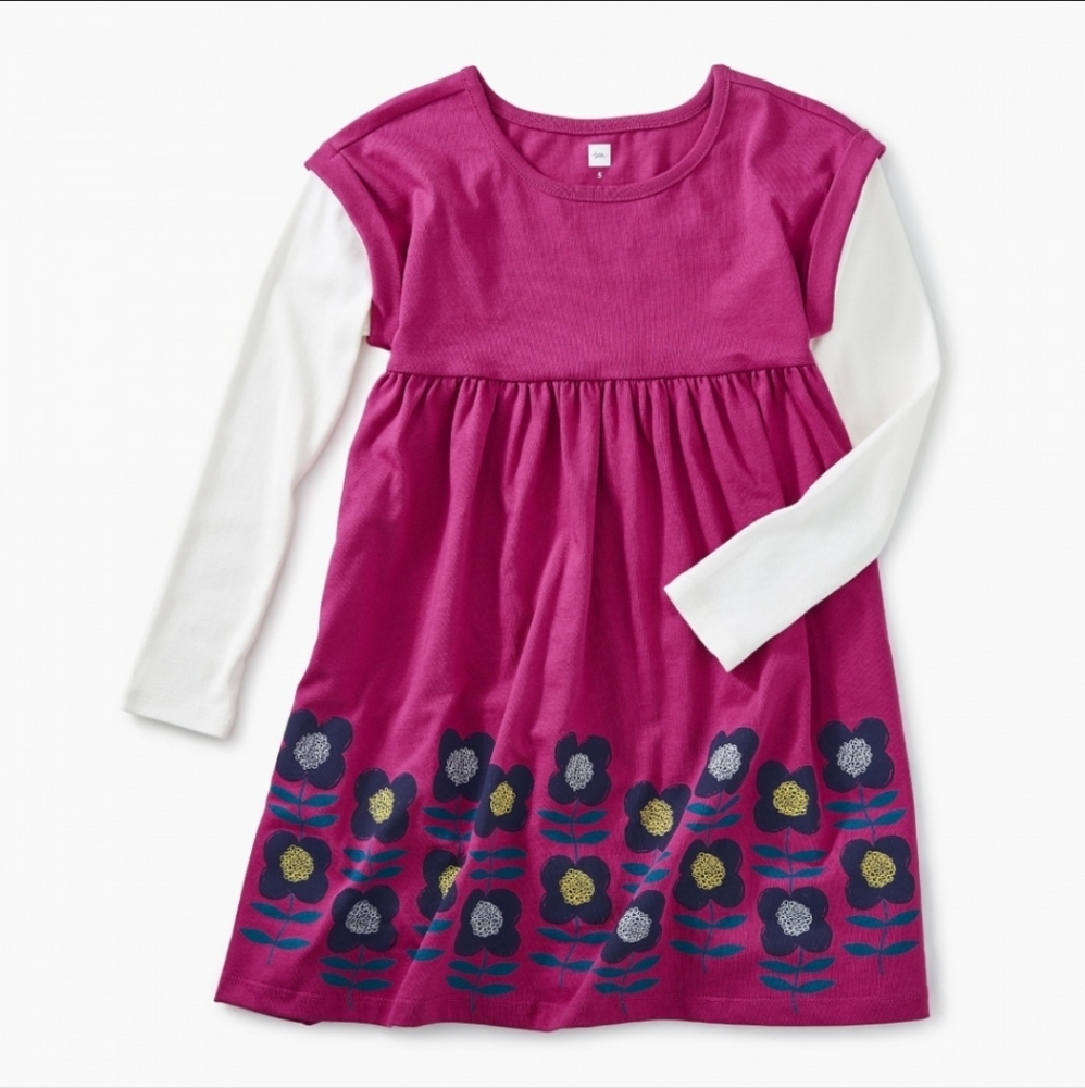 FOR SALLY COPY Tea Collection Girls Long Sleeve Graphic Dress